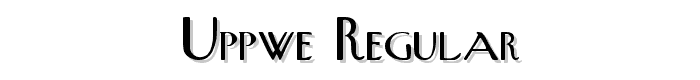 UppWe Regular font